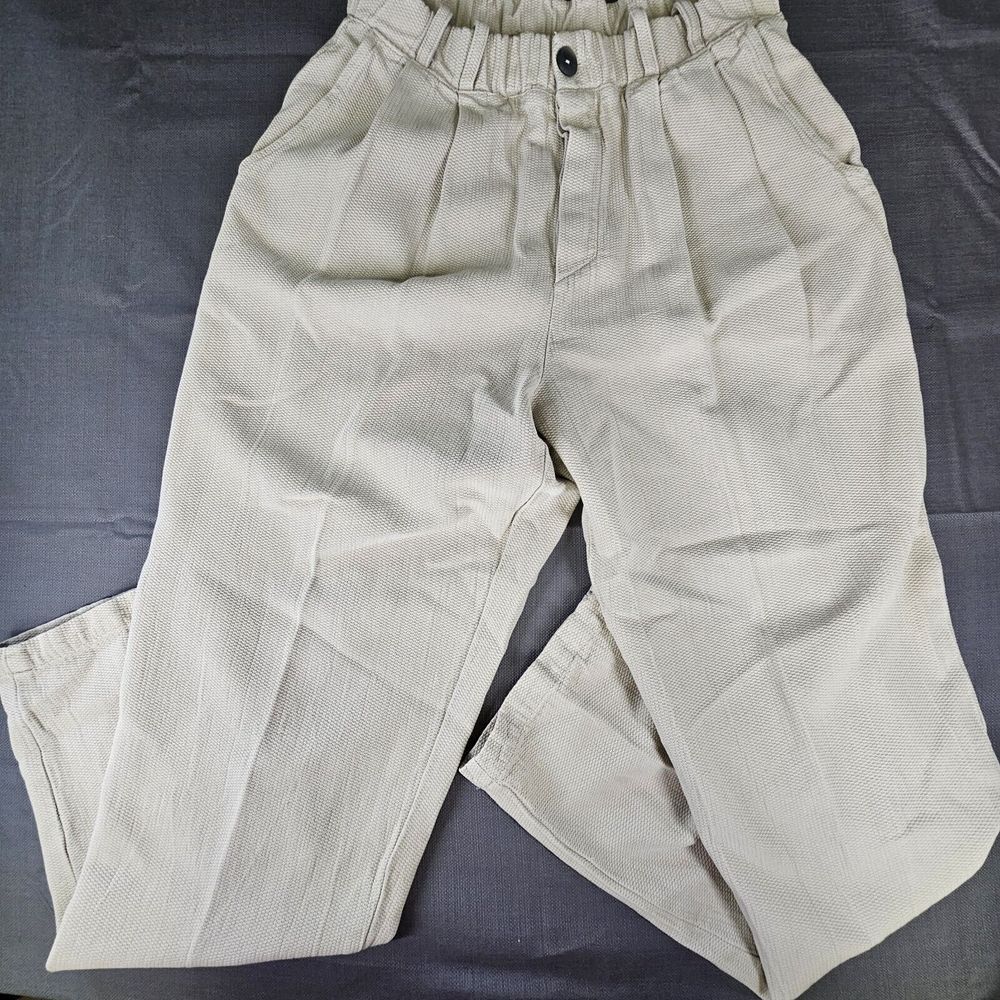 M.A.C. Collection vintage textured elastic waistband pants
